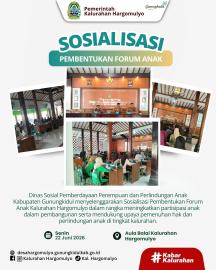 SOSIALISASI PEMBENTUKAN FORUM ANAK KALURAHAN HARGOMULYO